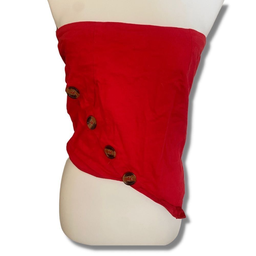 3 FOR $20 Zaful Hot Red Tub Top Women’s Size Small